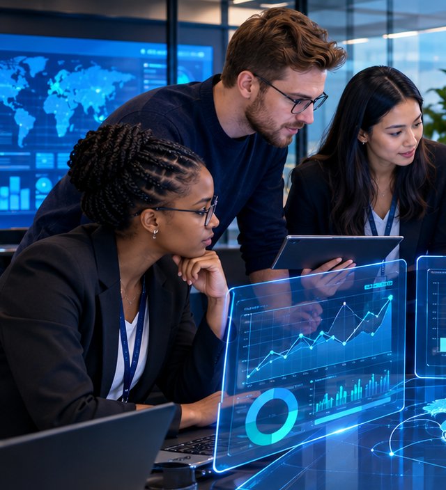 SeptiBytes team members working through a brief