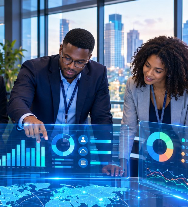 The SeptiBytes team reviewing live data together