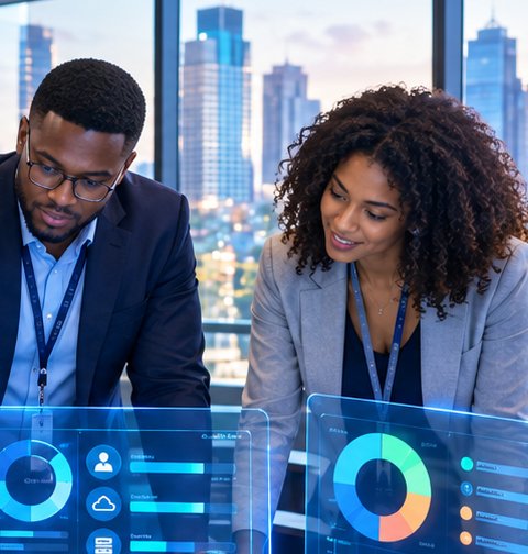 SeptiBytes team members reviewing live data